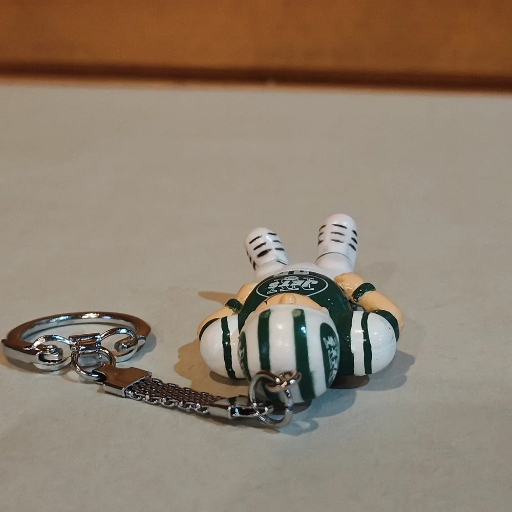 NFL New York Jets Lil Sports Brat Keychain, NEW PLAYER Vintage 80s 1987 Football